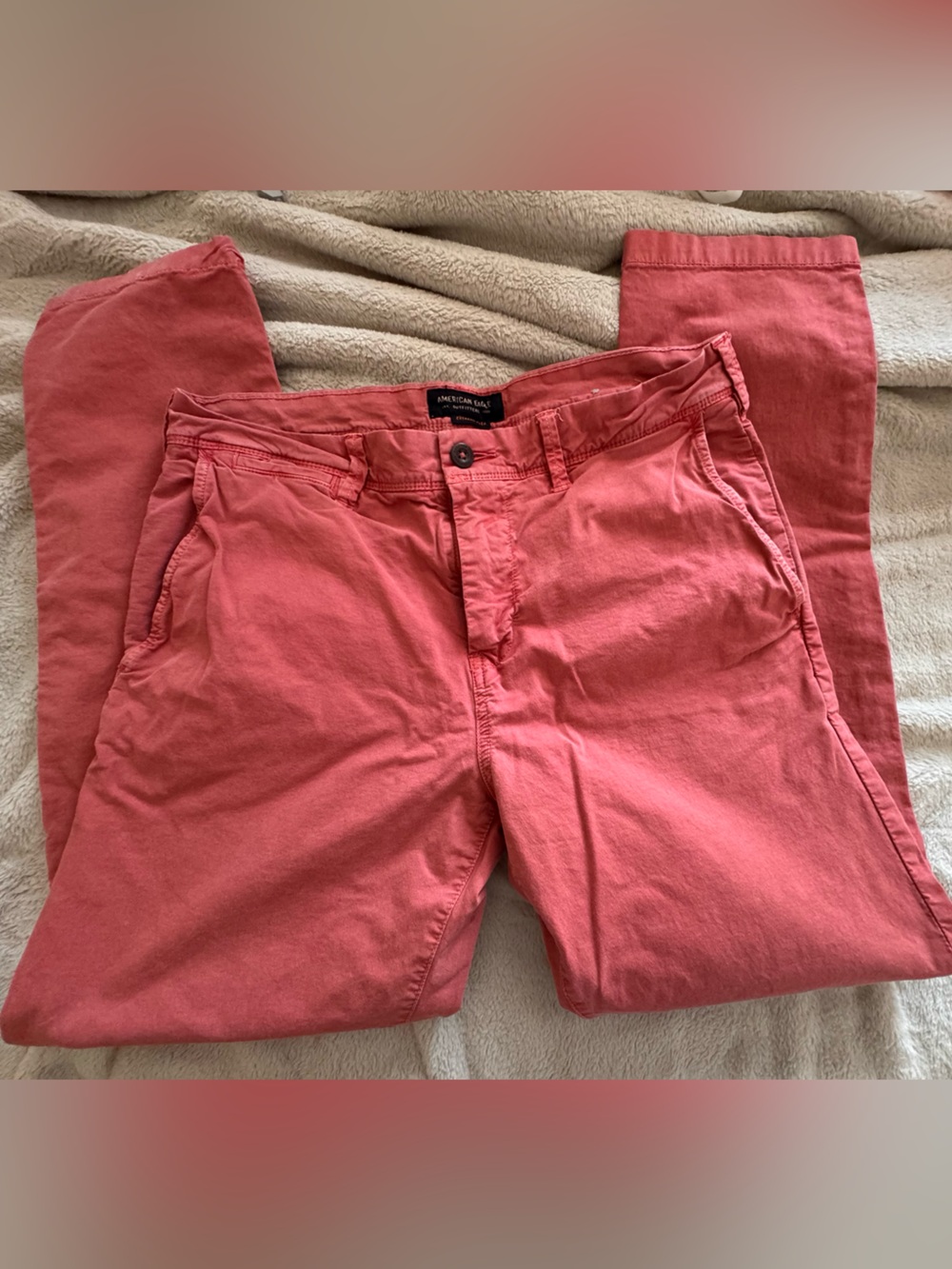 American Eagle Outfitters Coral Pink Pants - Picture 3 of 6